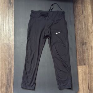 Nike Black Leggings with White Logo